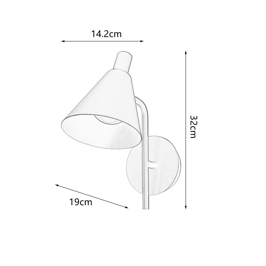 Brilagi - Φωτιστικό τοίχου LED LUCERA LED/3W/230V καφέ