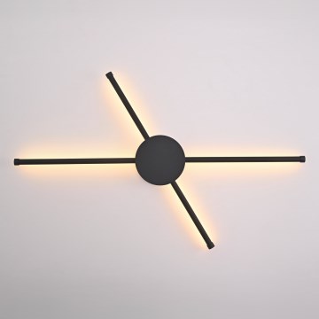 Brilagi - Φωτιστικό τοίχου LED LUGO QUATTRO LED/16W/230V μαύρο