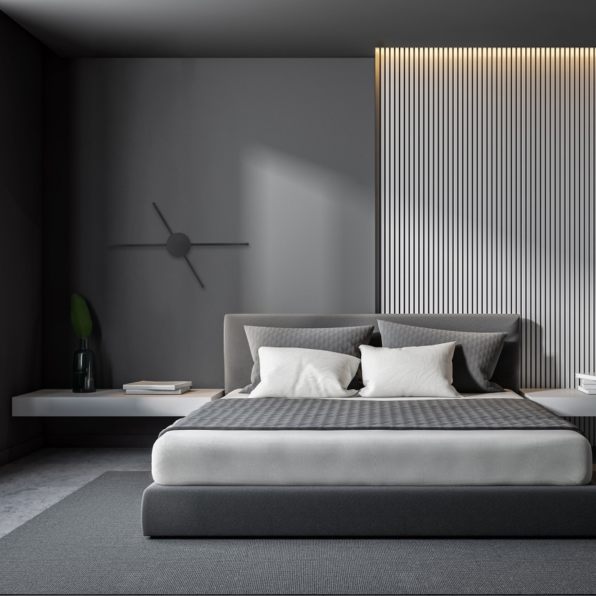 Brilagi - Φωτιστικό τοίχου LED LUGO QUATTRO LED/16W/230V μαύρο