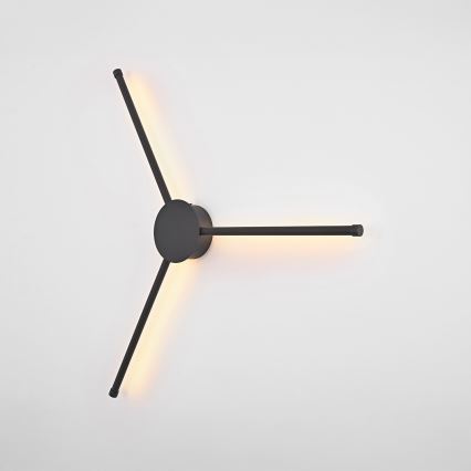 Brilagi - Φωτιστικό τοίχου LED LUGO TRE LED/14W/230V μαύρο