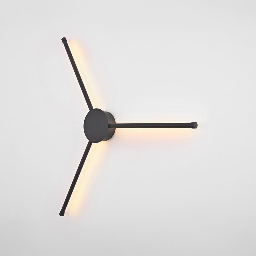 Brilagi - Φωτιστικό τοίχου LED LUGO TRE LED/14W/230V μαύρο