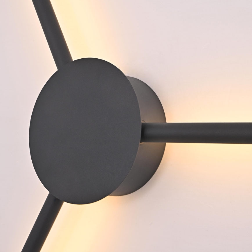 Brilagi - Φωτιστικό τοίχου LED LUGO TRE LED/14W/230V μαύρο