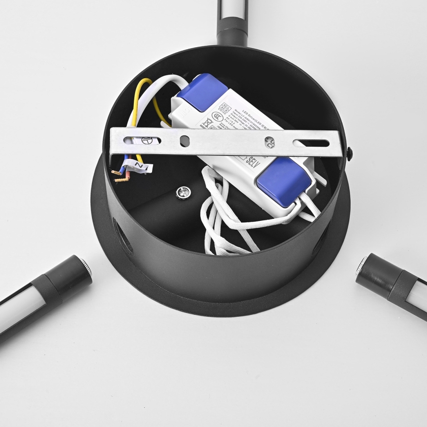 Brilagi - Φωτιστικό τοίχου LED LUGO TRE LED/14W/230V μαύρο