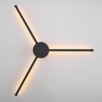Brilagi - Φωτιστικό τοίχου LED LUGO TRE LED/14W/230V μαύρο