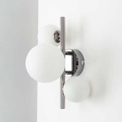 Brilagi - Φωτιστικό τοίχου LED MILLA 3xG9/3W/230V γυαλιστερό χρώμιο/λευκό