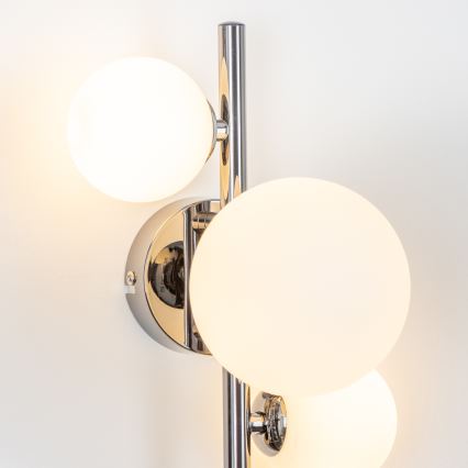 Brilagi - Φωτιστικό τοίχου LED MILLA 3xG9/3W/230V γυαλιστερό χρώμιο/λευκό