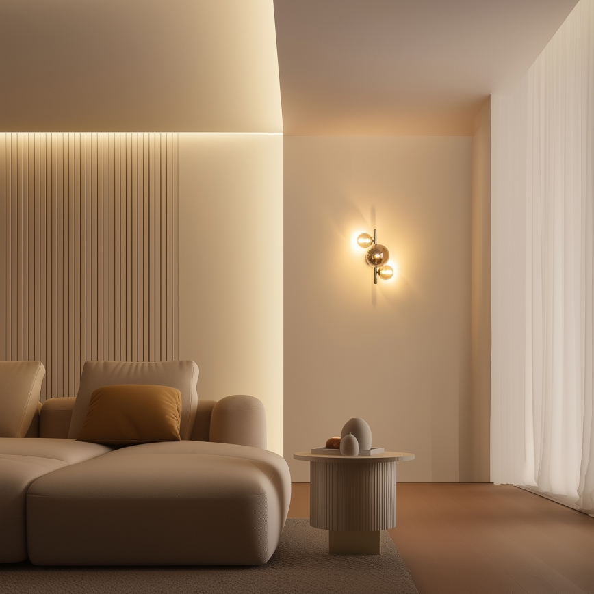 Brilagi - Φωτιστικό τοίχου LED MILLA 3xG9/3W/230V γυαλιστερό χρώμιο/φιμέ