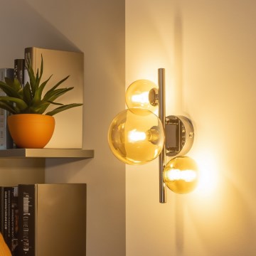 Brilagi - Φωτιστικό τοίχου LED MILLA 3xG9/3W/230V γυαλιστερό χρώμιο/χρυσό