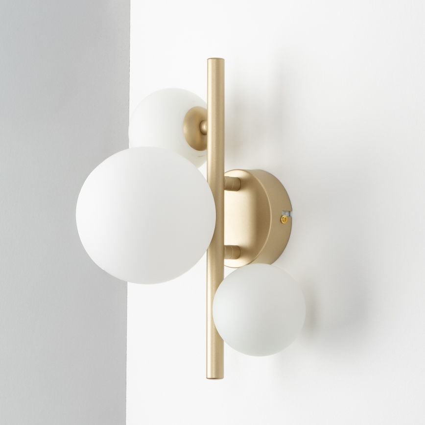 Brilagi - Φωτιστικό τοίχου LED MILLA 3xG9/3W/230V χρυσό/λευκό