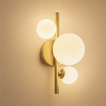 Brilagi - Φωτιστικό τοίχου LED MILLA 3xG9/3W/230V χρυσό/λευκό