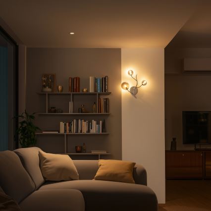 Brilagi - Φωτιστικό τοίχου LED MISTEL 3xG9/3W/230V γυαλιστερό χρώμιο/φιμέ