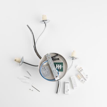 Brilagi - Φωτιστικό τοίχου LED MISTEL 3xG9/3W/230V γυαλιστερό χρώμιο/φιμέ