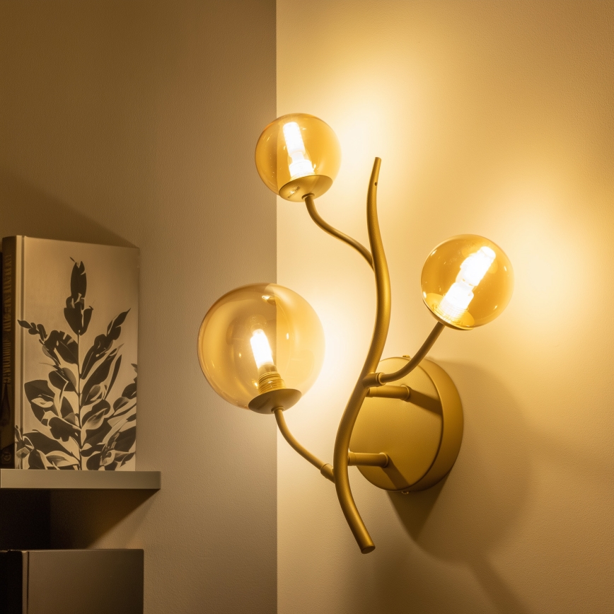 Brilagi - Φωτιστικό τοίχου LED MISTEL 3xG9/3W/230V χρυσό