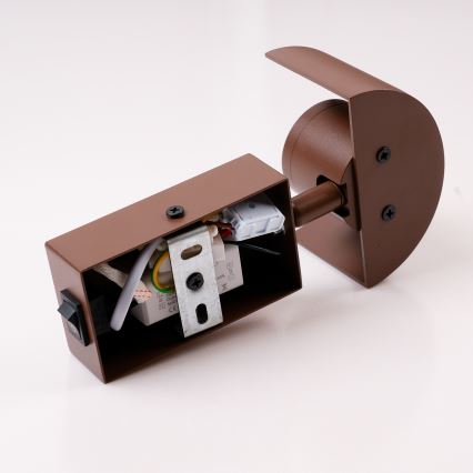 Brilagi - Φωτιστικό τοίχου LED VASTO LED/3W/230V καφέ