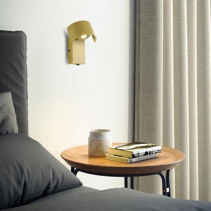 Brilagi - Φωτιστικό τοίχου LED VASTO LED/3W/230V κίτρινο