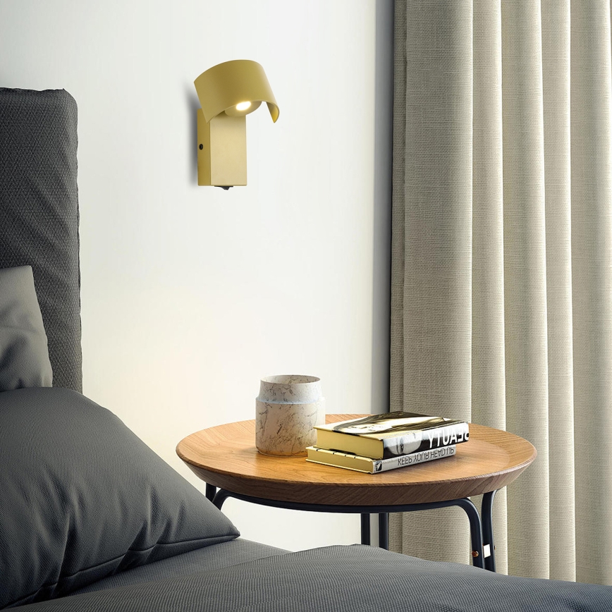 Brilagi - Φωτιστικό τοίχου LED VASTO LED/3W/230V κίτρινο