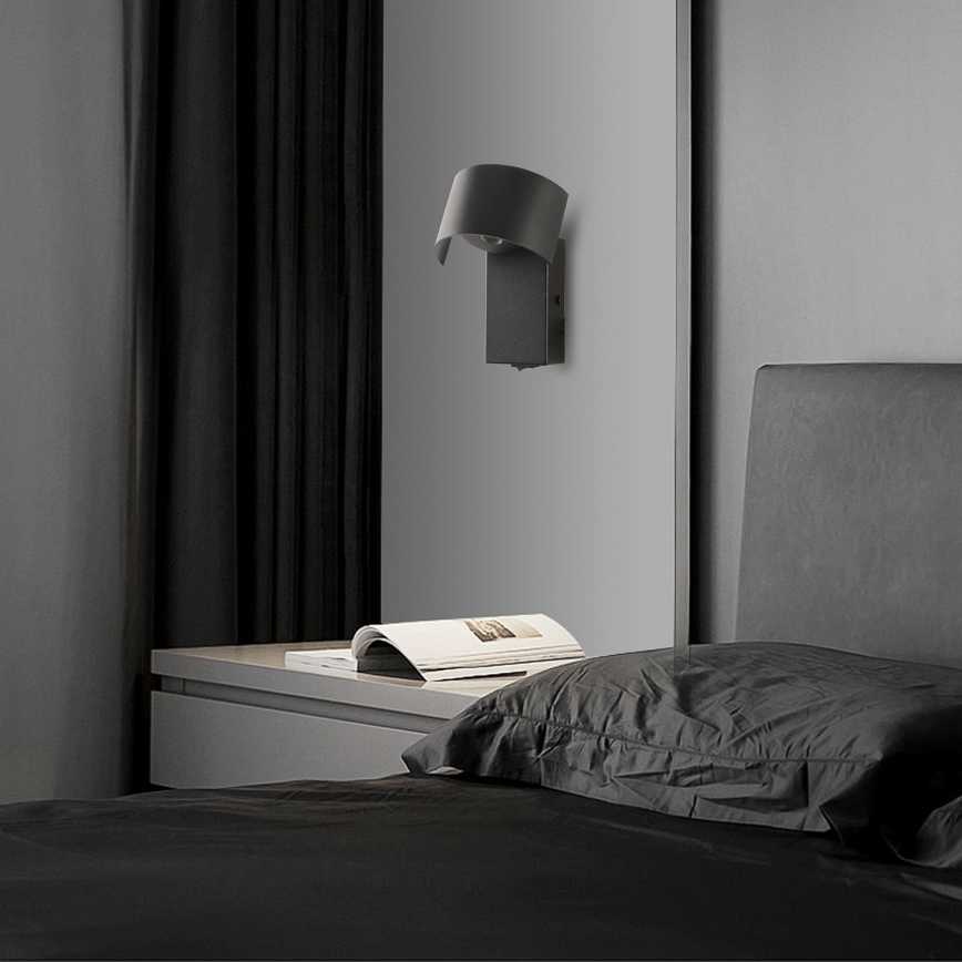 Brilagi - Φωτιστικό τοίχου LED VASTO LED/3W/230V μαύρο