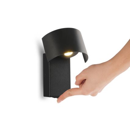 Brilagi - Φωτιστικό τοίχου LED VASTO LED/3W/230V μαύρο