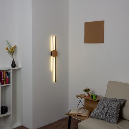 Brilagi - Φωτιστικό τοίχου LED WOODY COLLINE LED/15W/230V 80 cm δρυς