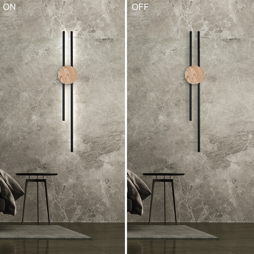 Brilagi - Φωτιστικό τοίχου LED WOODY COLLINE LED/15W/230V 80 cm δρυς