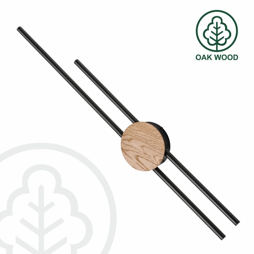 Brilagi - Φωτιστικό τοίχου LED WOODY COLLINE LED/15W/230V 80 cm δρυς