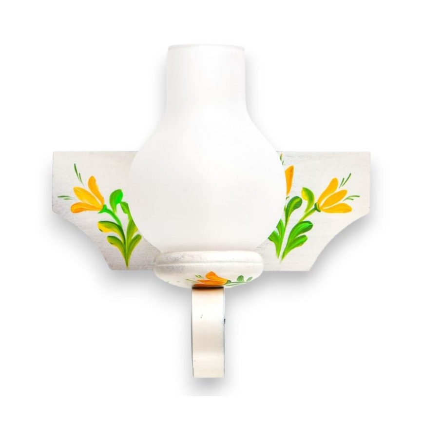 Brilagi - Φωτιστικό τοίχου QUEEN 1xE14/40W/230V οξιά/κρεμ