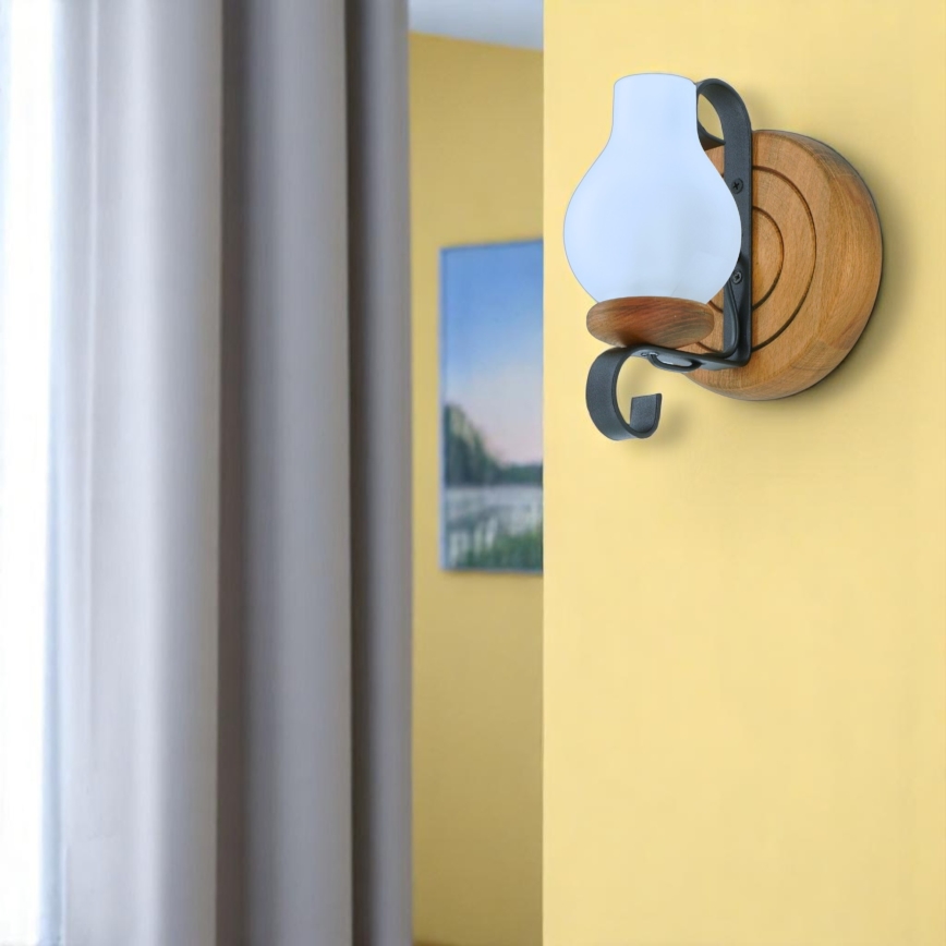 Brilagi - Φωτιστικό τοίχου ROATA APLICA 1xE14/40W/230V οξιά