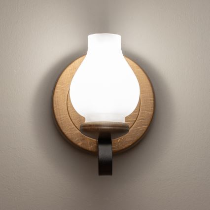 Brilagi - Φωτιστικό τοίχου ROATA APLICA 1xE14/40W/230V οξιά/καρυδιά