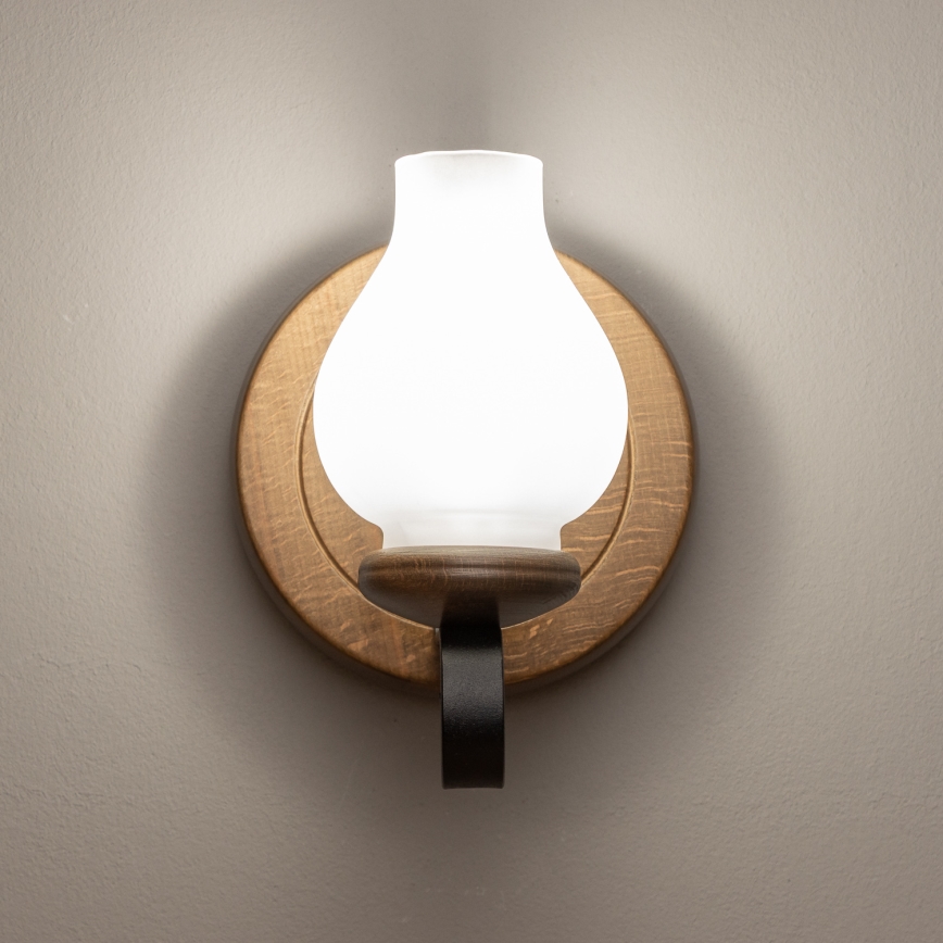 Brilagi - Φωτιστικό τοίχου ROATA APLICA 1xE14/40W/230V οξιά/καρυδιά