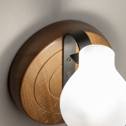 Brilagi - Φωτιστικό τοίχου ROATA APLICA 1xE14/40W/230V οξιά/καρυδιά