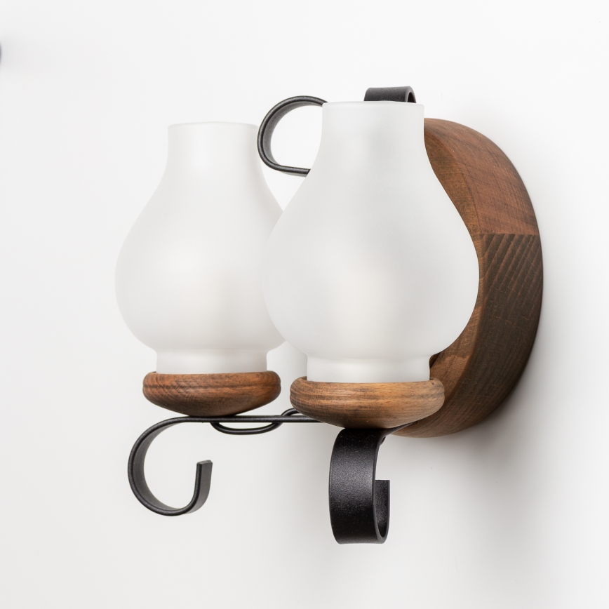 Brilagi - Φωτιστικό τοίχου ROATA APLICA 2xE14/40W/230V οξιά