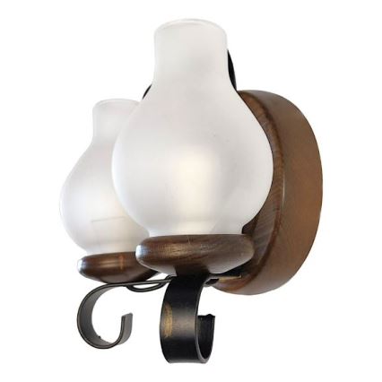 Brilagi - Φωτιστικό τοίχου ROATA APLICA 2xE14/40W/230V οξιά/καρυδιά