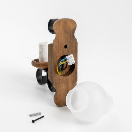 Brilagi - Φωτιστικό τοίχου RUSTIC 1xE14/40W/230V οξιά