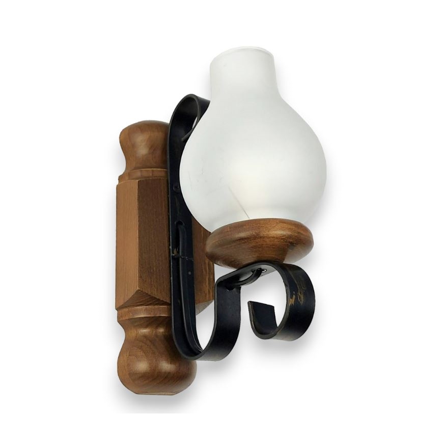 Brilagi - Φωτιστικό τοίχου RUSTIC 1xE14/40W/230V οξιά/καρυδιά