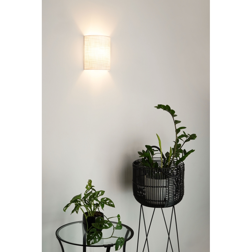 Brilagi - Φωτιστικό τοίχου SEMI 1xE27/15W/230V διάμετρος 20 cm ανοιχτό γκρι