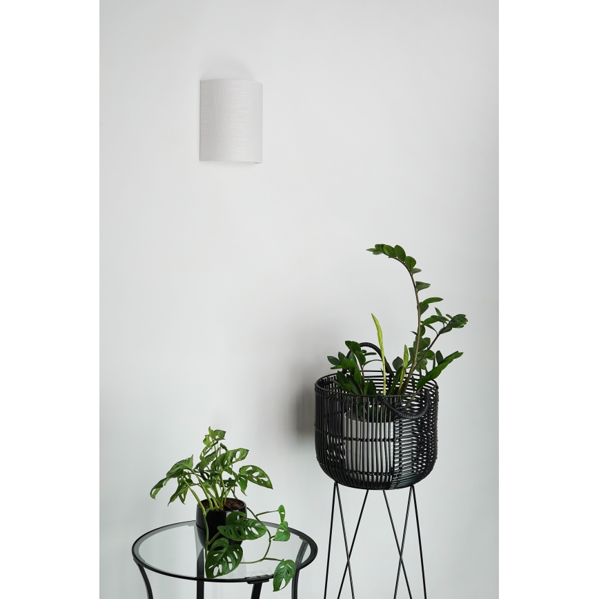 Brilagi - Φωτιστικό τοίχου SEMI 1xE27/15W/230V διάμετρος 20 cm ανοιχτό γκρι