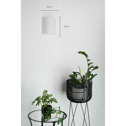 Brilagi - Φωτιστικό τοίχου SEMI 1xE27/15W/230V διάμετρος 20 cm ανοιχτό γκρι