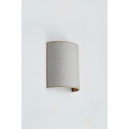 Brilagi - Φωτιστικό τοίχου SEMI 1xE27/15W/230V διάμετρος 20 cm ανοιχτό γκρι