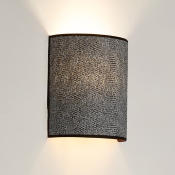 Brilagi - Φωτιστικό τοίχου SEMI 1xE27/15W/230V διάμετρος 20 cm γκρι