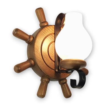 Brilagi - Φωτιστικό τοίχου TIMONA 1xE14/40W/230V οξιά/καρυδιά