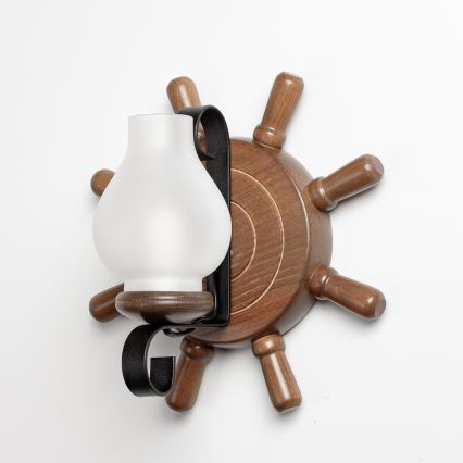 Brilagi - Φωτιστικό τοίχου TIMONA 1xE14/40W/230V οξιά/καρυδιά