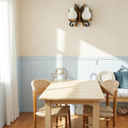 Brilagi - Φωτιστικό τοίχου TIMONA 2xE14/40W/230V οξιά