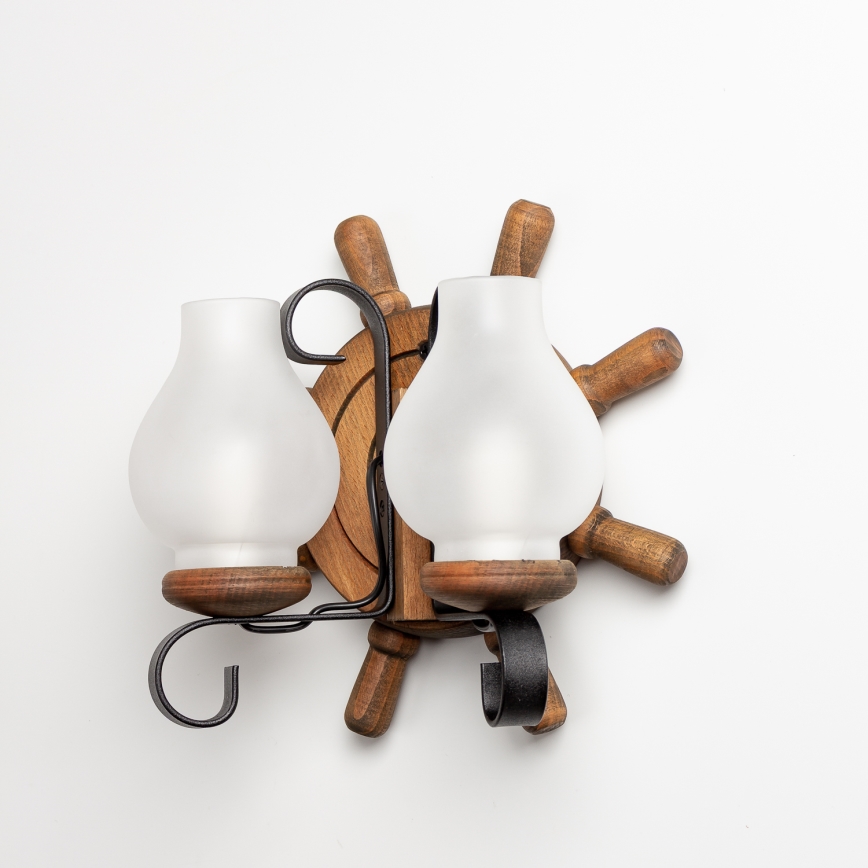 Brilagi - Φωτιστικό τοίχου TIMONA 2xE14/40W/230V οξιά