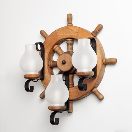 Brilagi - Φωτιστικό τοίχου TIMONA 3xE14/40W/230V οξιά