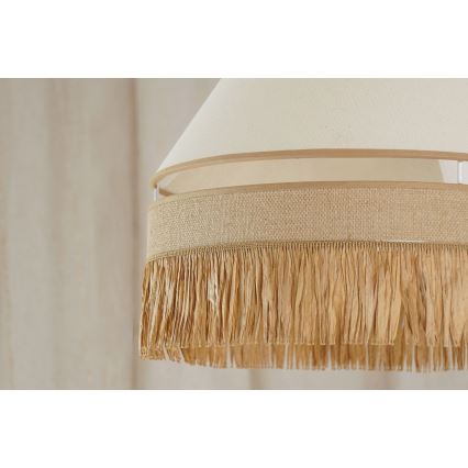 Brilagi - Φωτιστικό οροφής με καλώδιο WINNETOU AVIGNION 1xE27/15W/230V διάμ. 35 εκ. καφέ/κρεμ