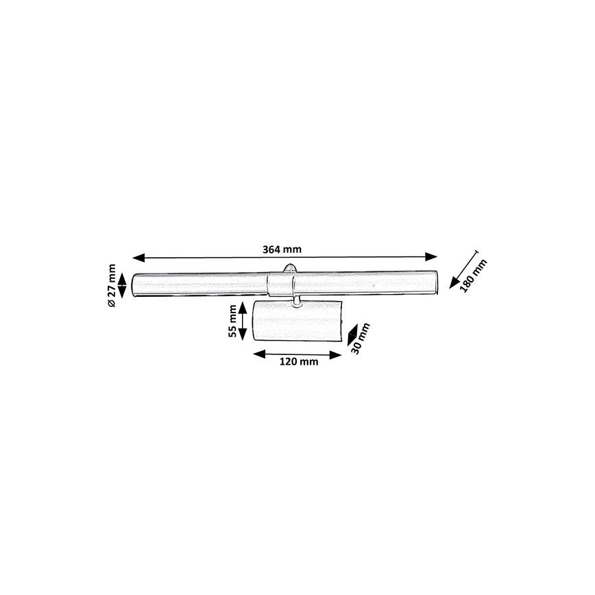 Brilagi - Φωτιστικό για πίνακες DANAE 2xE14/40W/230V χρυσό