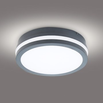 Brilagi - Φωτιστικό εξωτερικού χώρου LED BENE LED/18W/230V διάμετρος 22 cm ανθρακί IP54