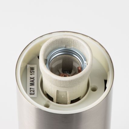 Brilagi - Φωτιστικό εξωτερικού χώρου NOVA 1xE27/15W/230V 40 cm IP44 ματ χρώμιο