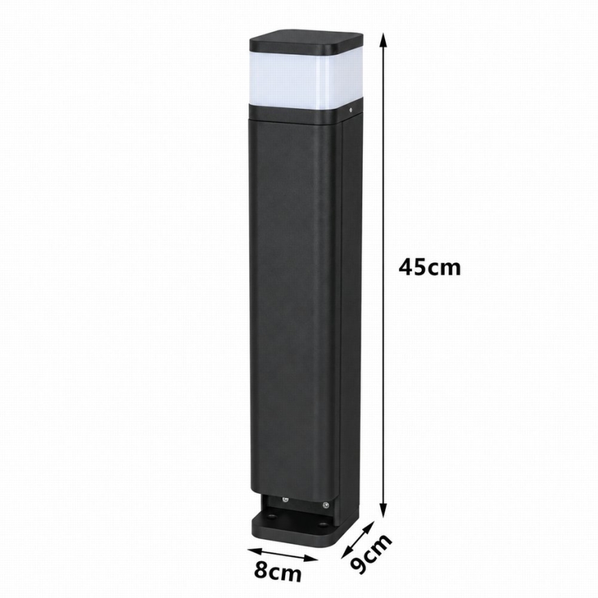 BRILAGI - Φωτιστικό εξωτερικού χώρου με 2 πρίζες SCHUKO PILLAR 1xG9/11W/230V IP44 μαύρο