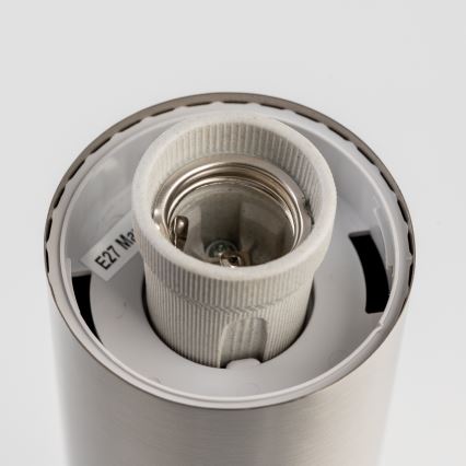 BRILAGI - Εξωτερικό φωτιστικό ELIA με πρίζα 1xE27/20W/230V IP44 50 cm ματ χρώμιο